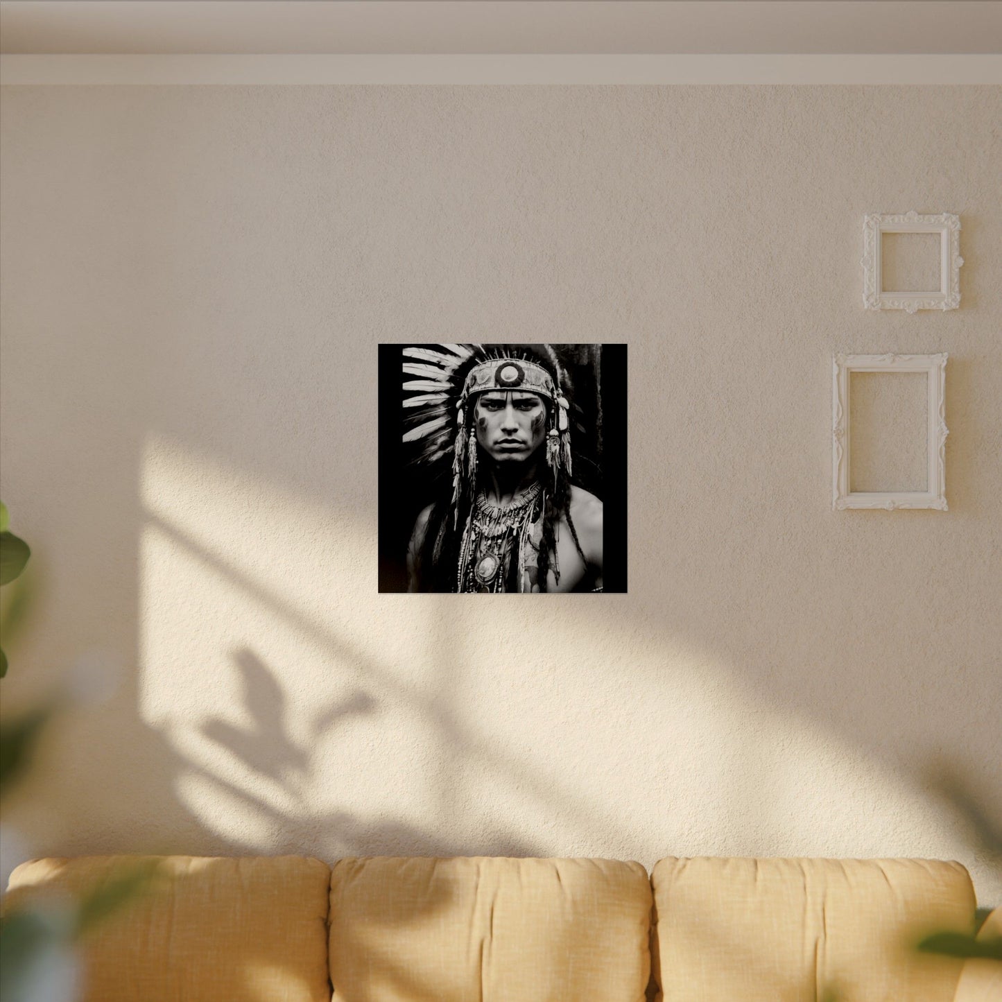 Strength In Stillness– Western Textured Watercolor Matte Posters