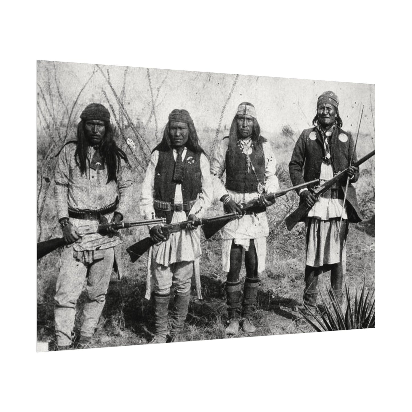 Unspoken Bonds Of Brotherhood– Western Textured Watercolor Matte Posters