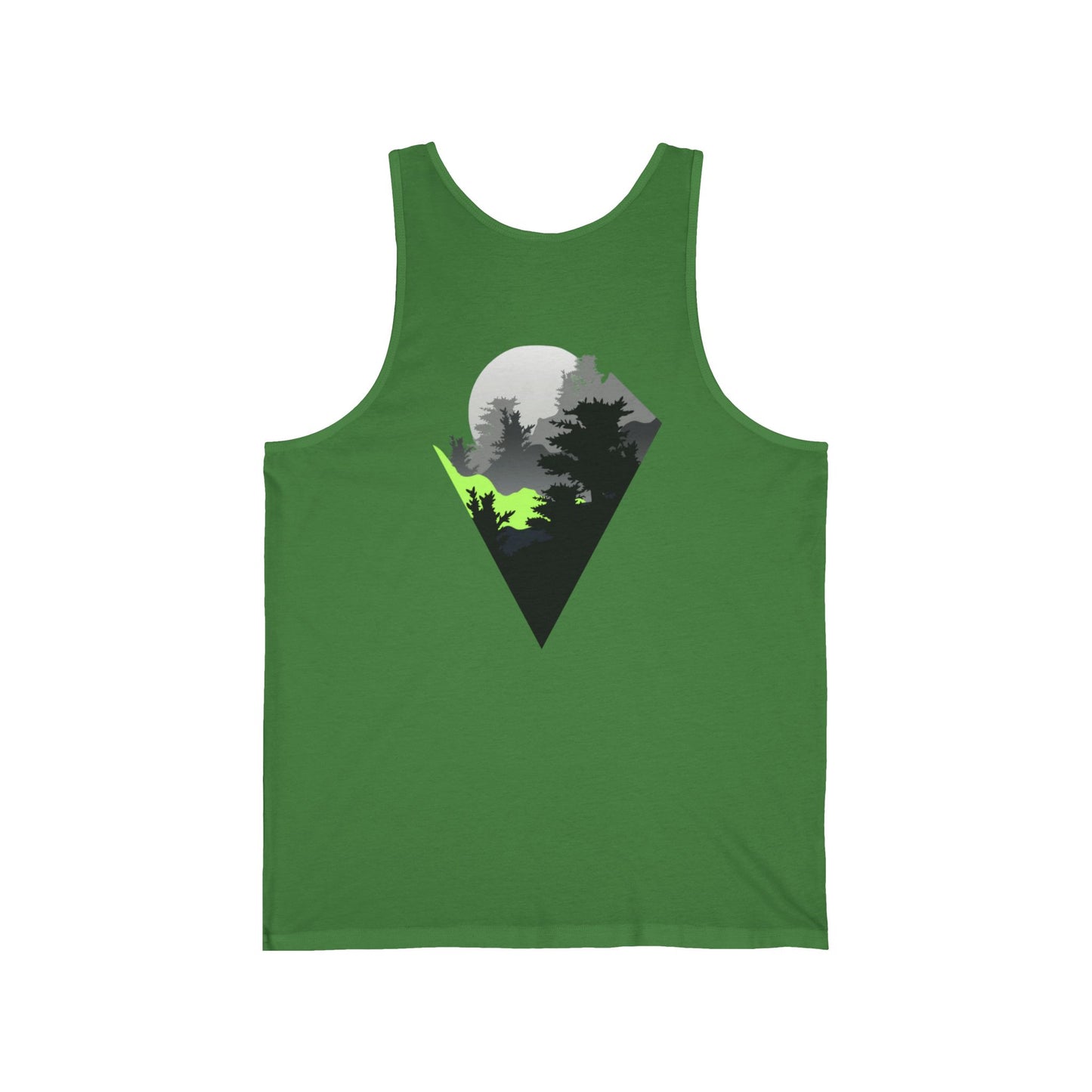 Arrow Ridge Unisex Jersey Tank Top with Scenic Graphic, Summer Casual Wear, Adventure Tank, Perfect for Hiking or Beach Days, Gift for Nature Lovers