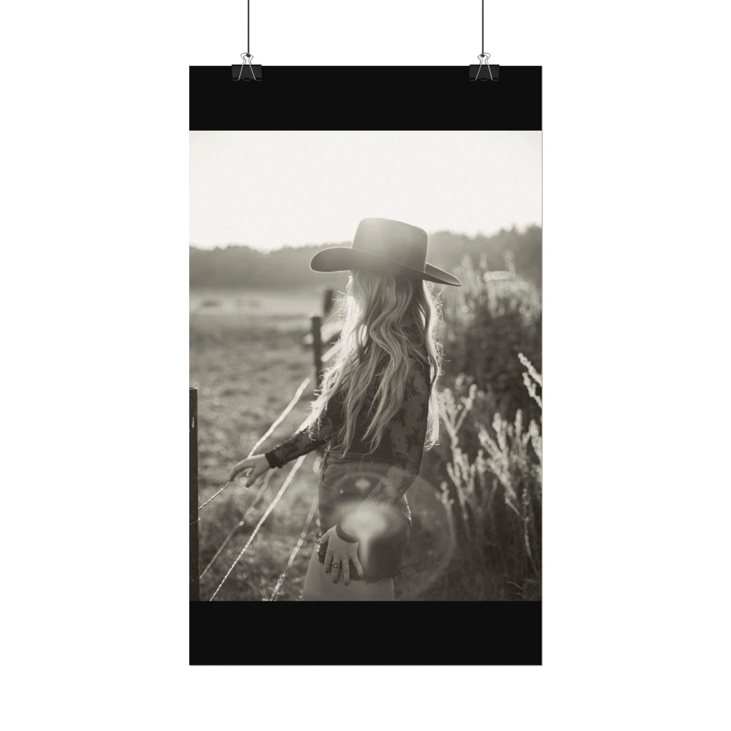 Mornings Gaze– Western Textured Watercolor Matte Posters