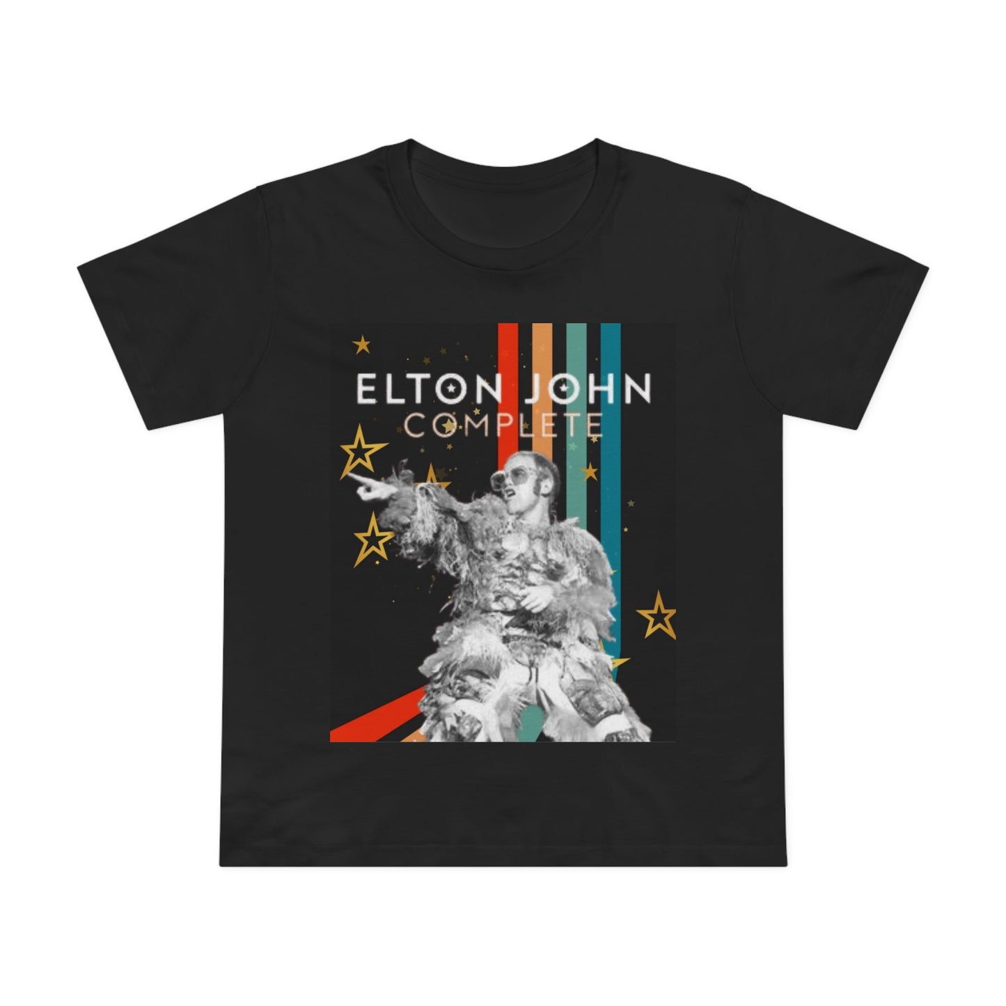 Rock and Roll Tee- Elton, Gifts, Music t-shirt, print on demand, soft material