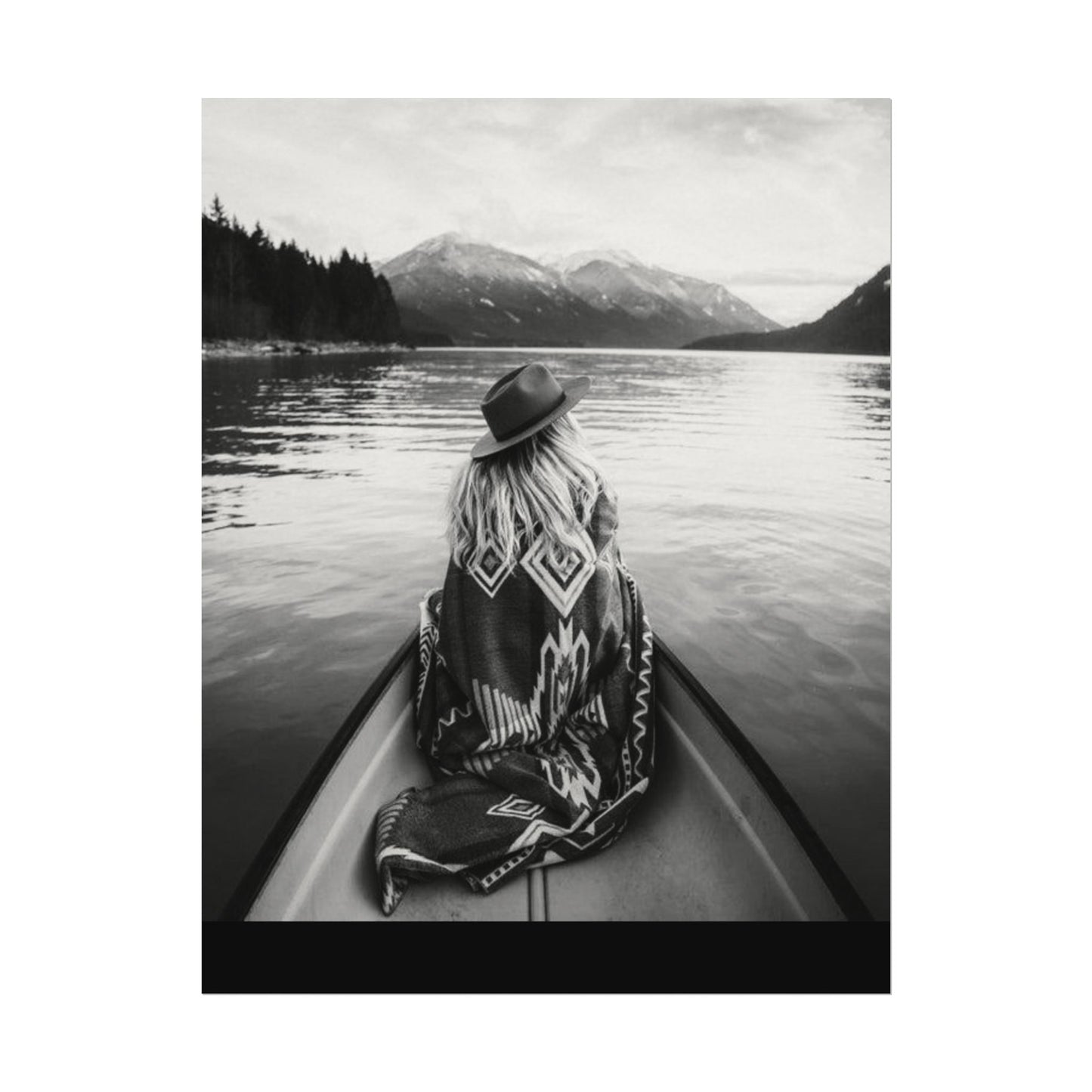 He Leads Me Beside Still Waters – Western Textured Watercolor Matte Posters