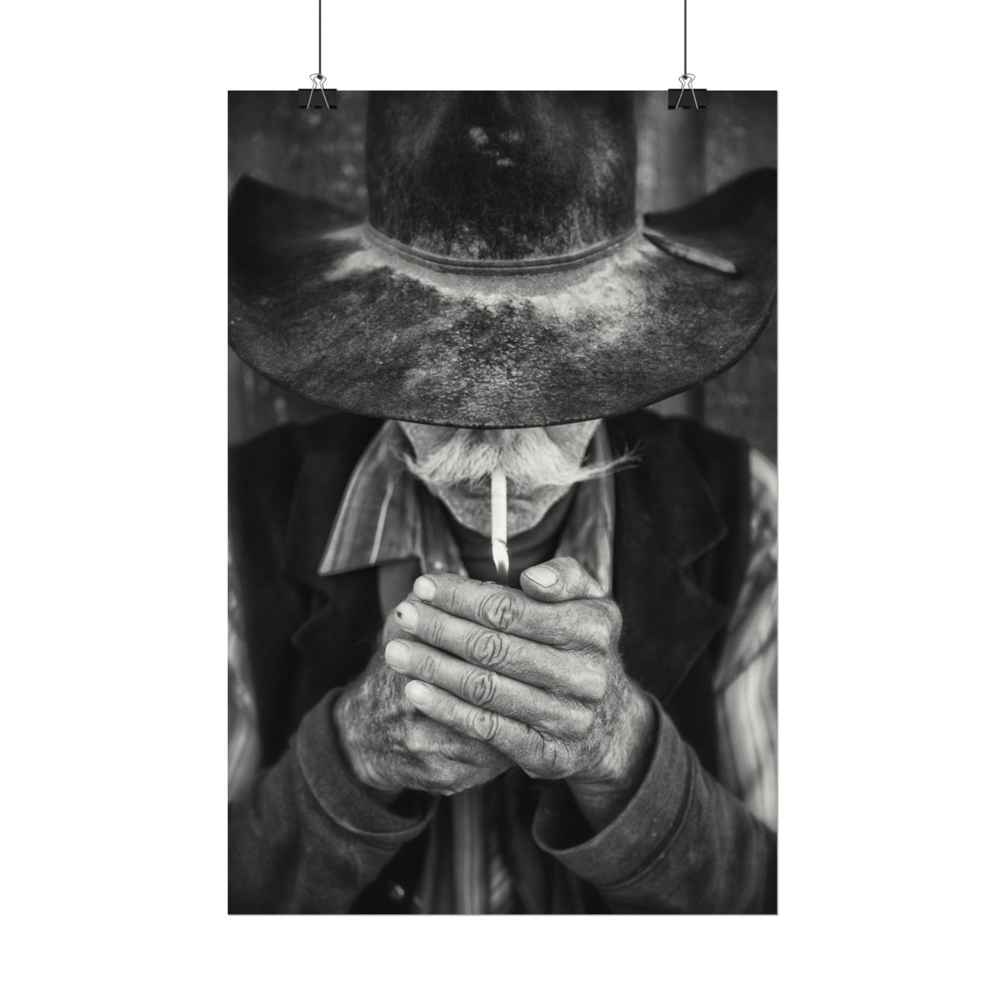 One More Draw – Western Textured Watercolor Matte Posters