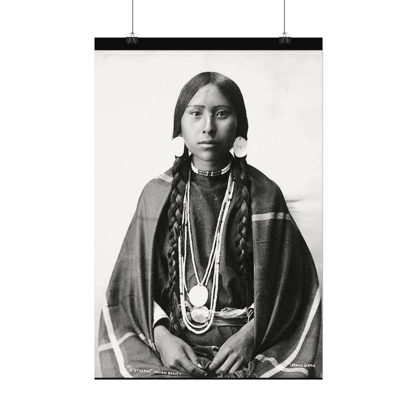 1915 Spokane Beauty – Western Textured Watercolor Matte Posters