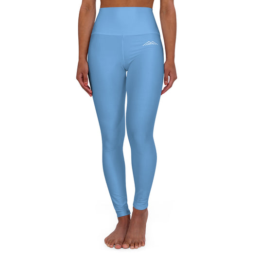 Artic Blue Adventure Awaits High Waisted Yoga Leggings - Purple, Comfortable Activewear, Fitness Pants, Ideal for Gym, Yoga, and Weekend Brunch