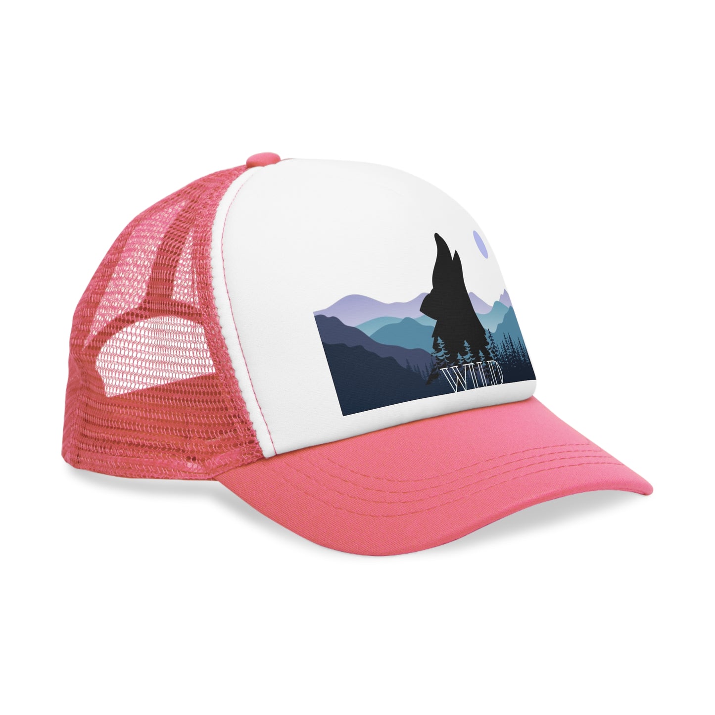 Howling Wolf, Retro Trucker Hat, His & Her Nature Lovers Gifts , Outdoor Accessory, Beer Lover Gift, Summer BBQ Essential