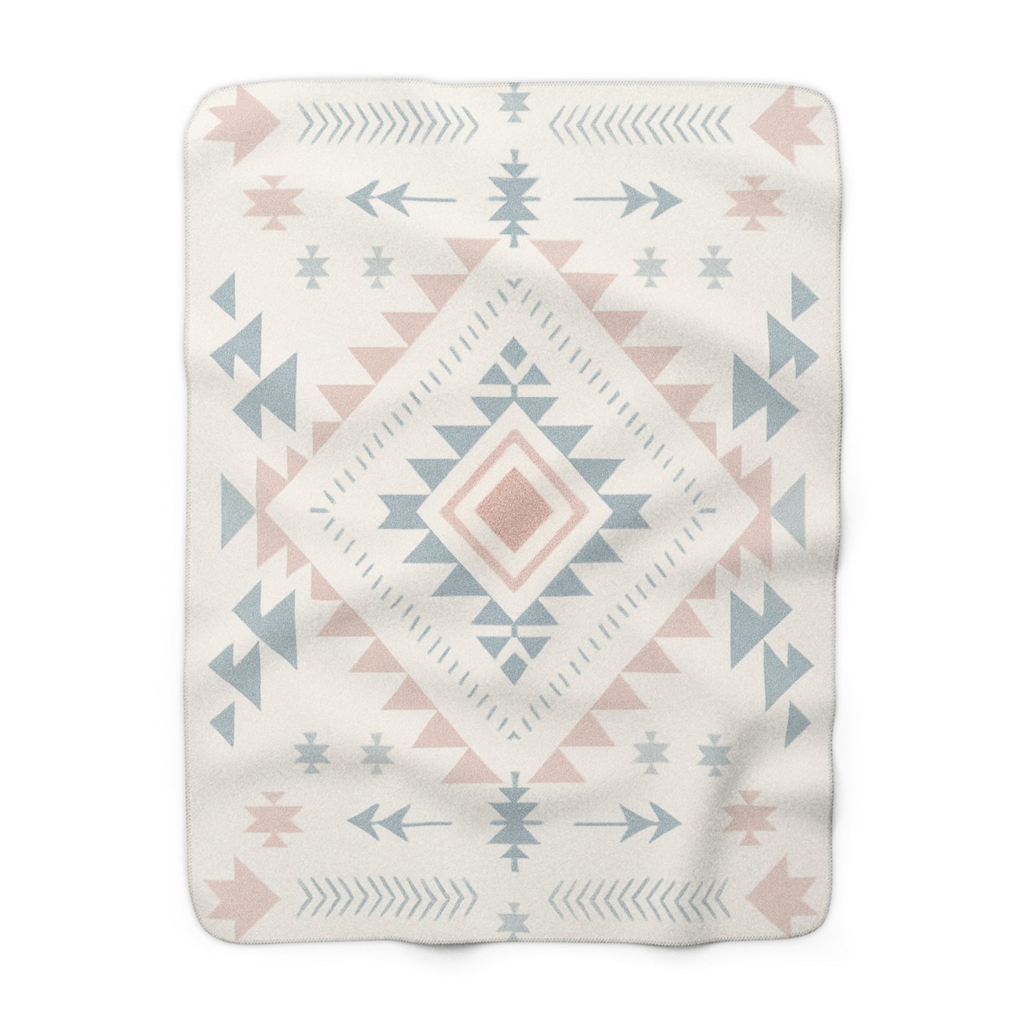 Stella Sherpa Fleece Blanket - Modern Tribal Design, Perfect for Home Decor, Gift for Him/Her, Winter Warmth, Beach Blanket