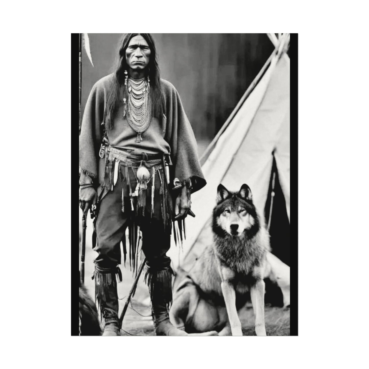 Mans Best Friend – Western Textured Watercolor Matte Posters