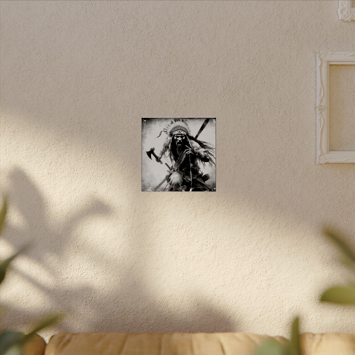 Warriors Charge – Western Textured Watercolor Matte Posters