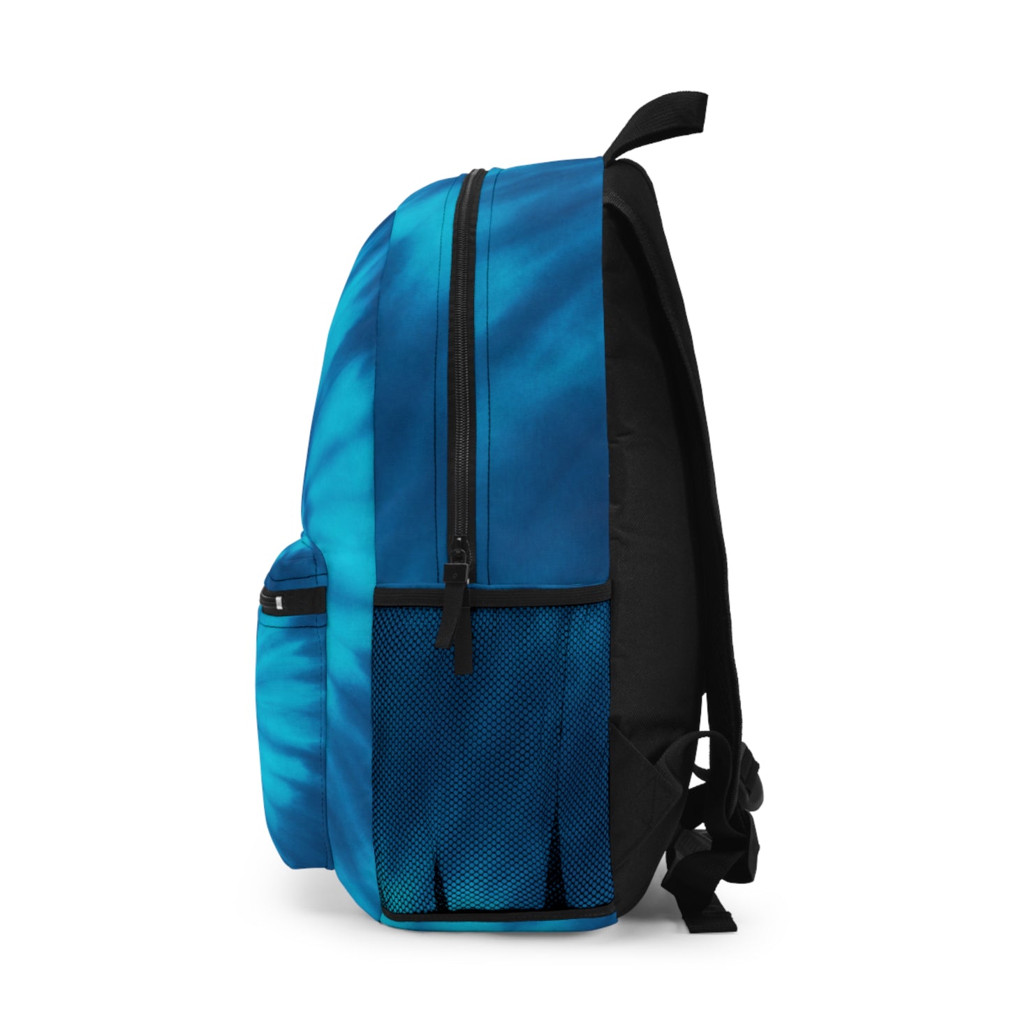 Blue Tie Dye Gradient Backpack - Stylish Travel Bag for School, Hiking, Gym, Outdoor Adventures, Everyday Use, Trendy Gift Idea