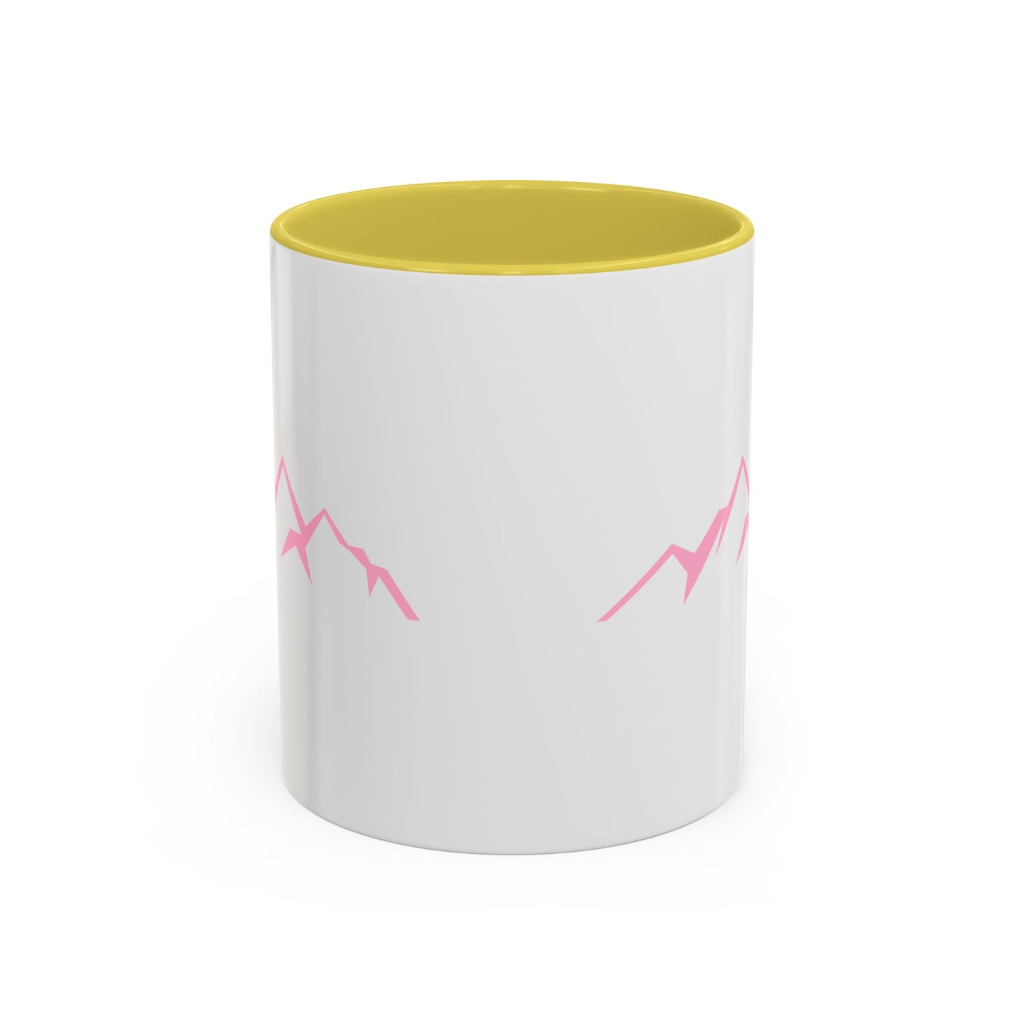 Mountain Vibes Mug | Colorful Coffee Mug | Artistic Drinkware | Gift for Nature Lovers | Hiking, Adventure, Pink Mountains
