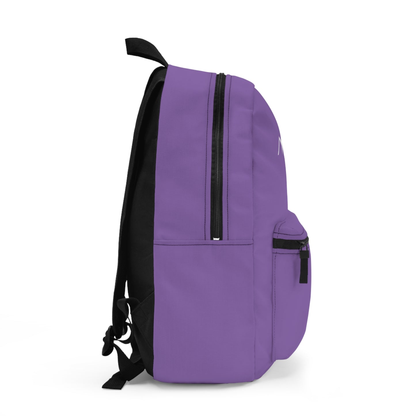 Purple Adventure Awaits Black Backpack - Stylish Travel Bag for School, Hiking, Gym, Outdoor Adventures, Everyday Use, Trendy Gift Idea