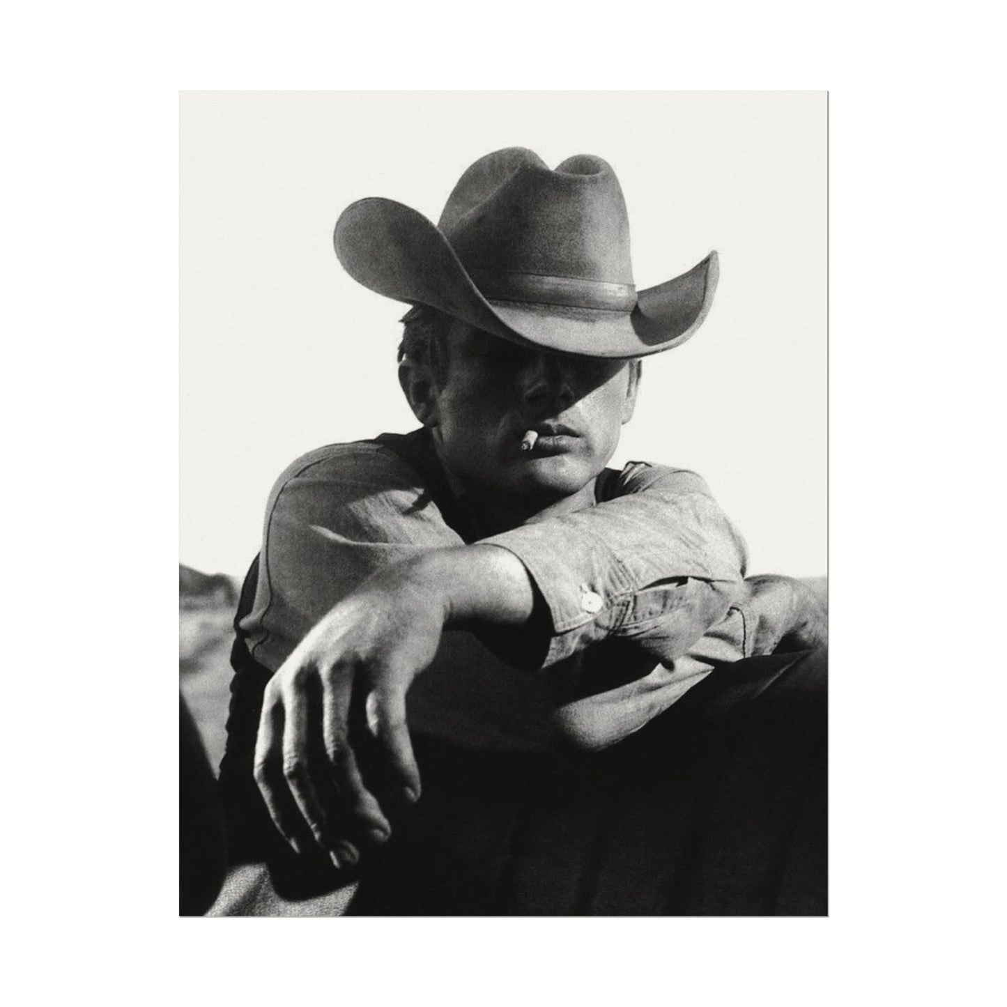 Sage & Smoke – Western Textured Watercolor Matte Posters