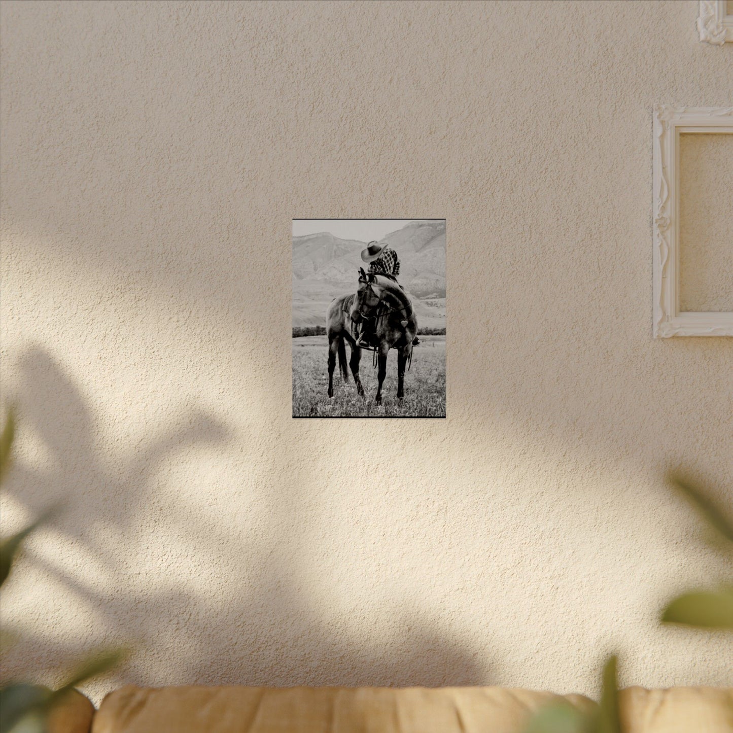 Love In The Saddle – Western Textured Watercolor Matte Posters