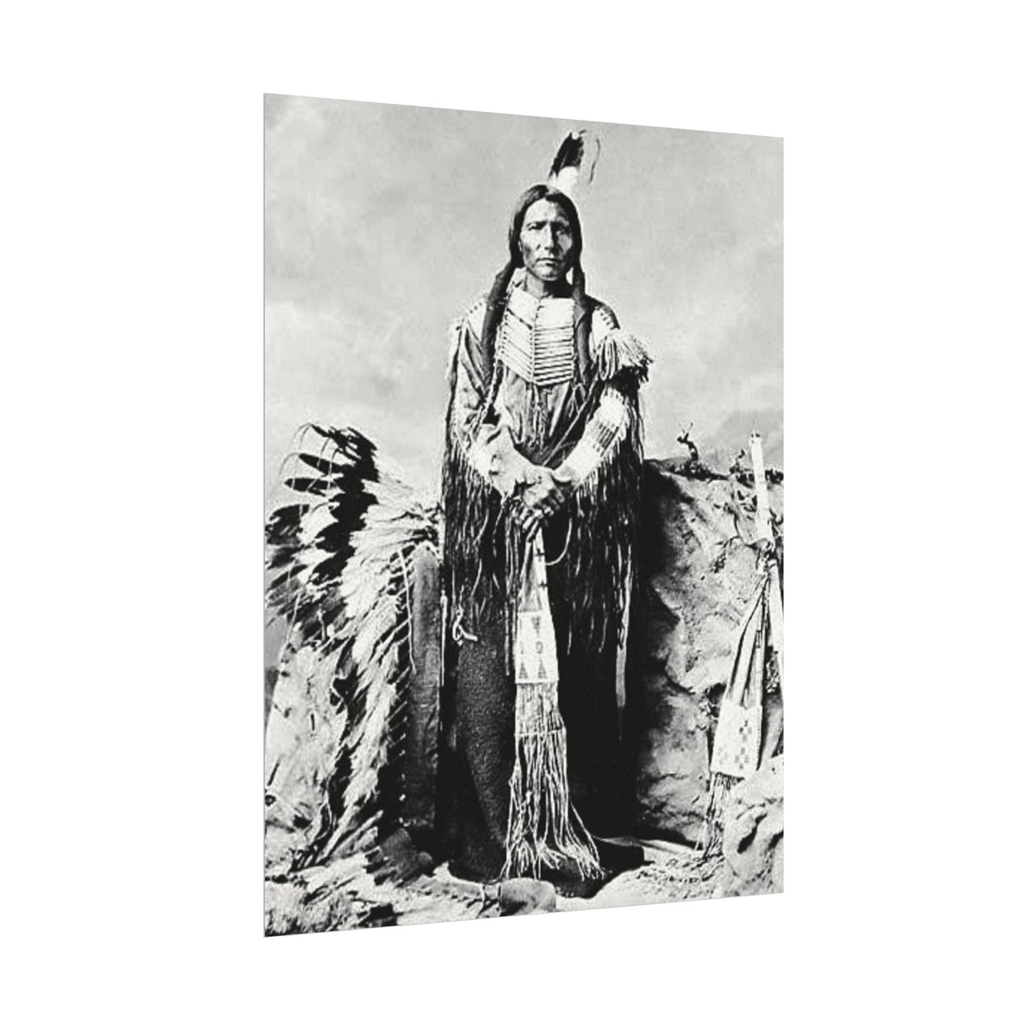 Enduring Spirit– Western Textured Watercolor Matte Posters