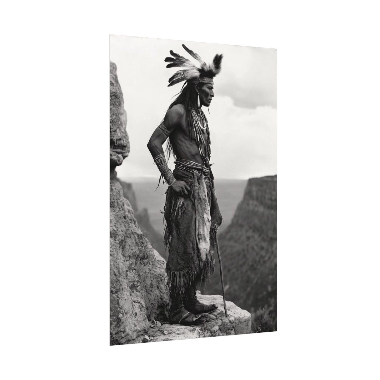 Sacred Horizons – Western Textured Watercolor Matte Posters