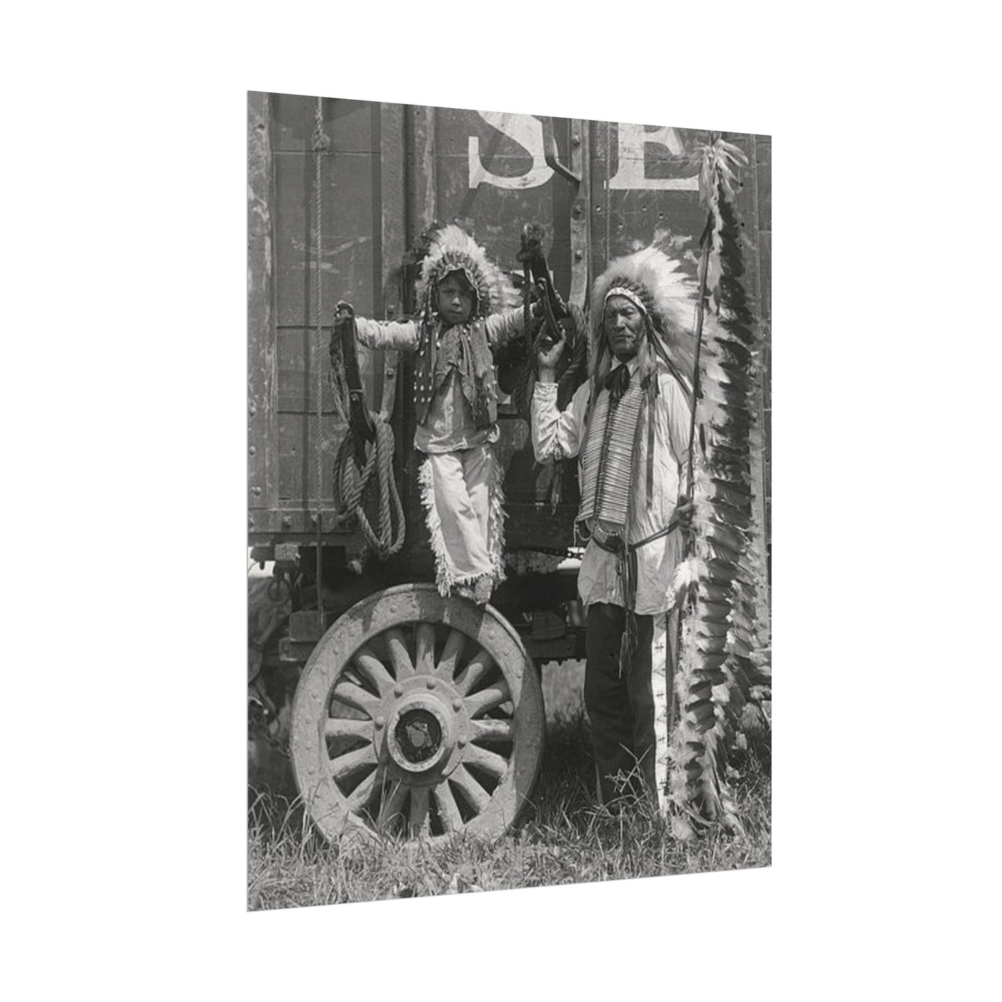 Small Hamds Big Spirit – Western Textured Watercolor Matte Posters