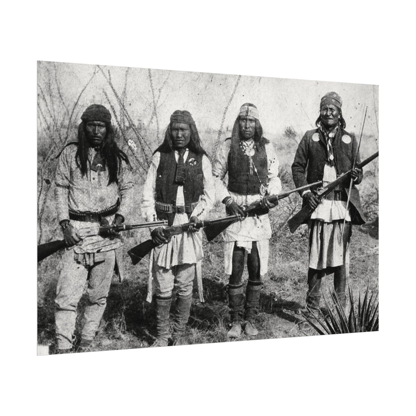 Unspoken Bonds Of Brotherhood– Western Textured Watercolor Matte Posters