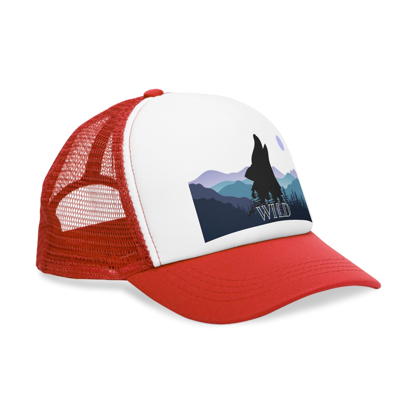 Howling Wolf, Retro Trucker Hat, His & Her Nature Lovers Gifts , Outdoor Accessory, Beer Lover Gift, Summer BBQ Essential