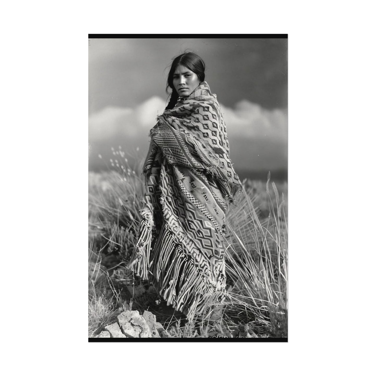 The Wind Calls Her By Name – Western Textured Watercolor Matte Posters