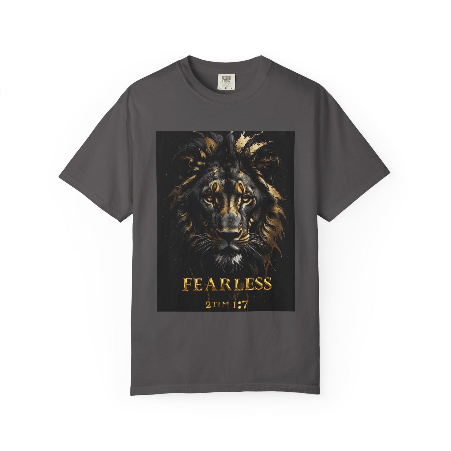Fearless Lion Graphic T-Shirt, Inspirational Tee, Unisex Apparel, Gift for Animal Lovers, Motivational Shirt, Perfect for Everyday Wear