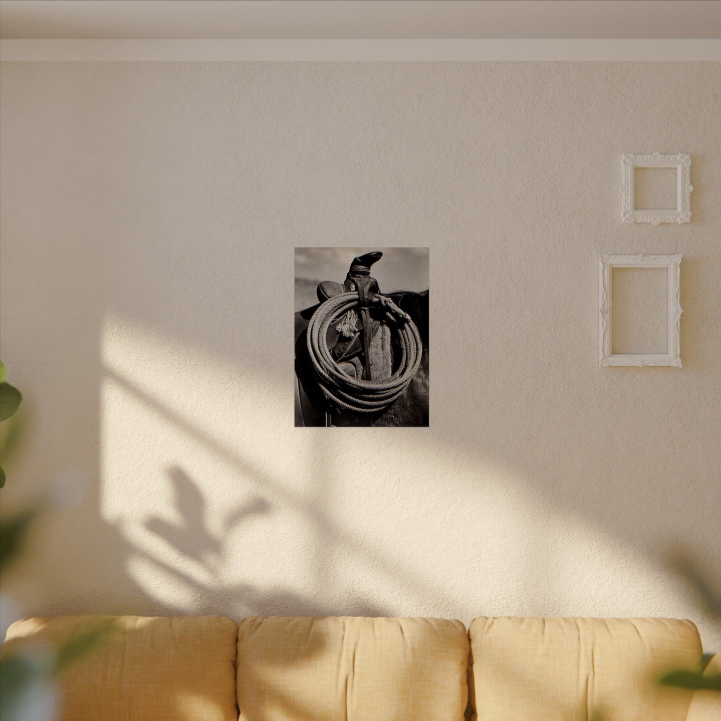 Rope & Leather – Western Textured Watercolor Matte Posters