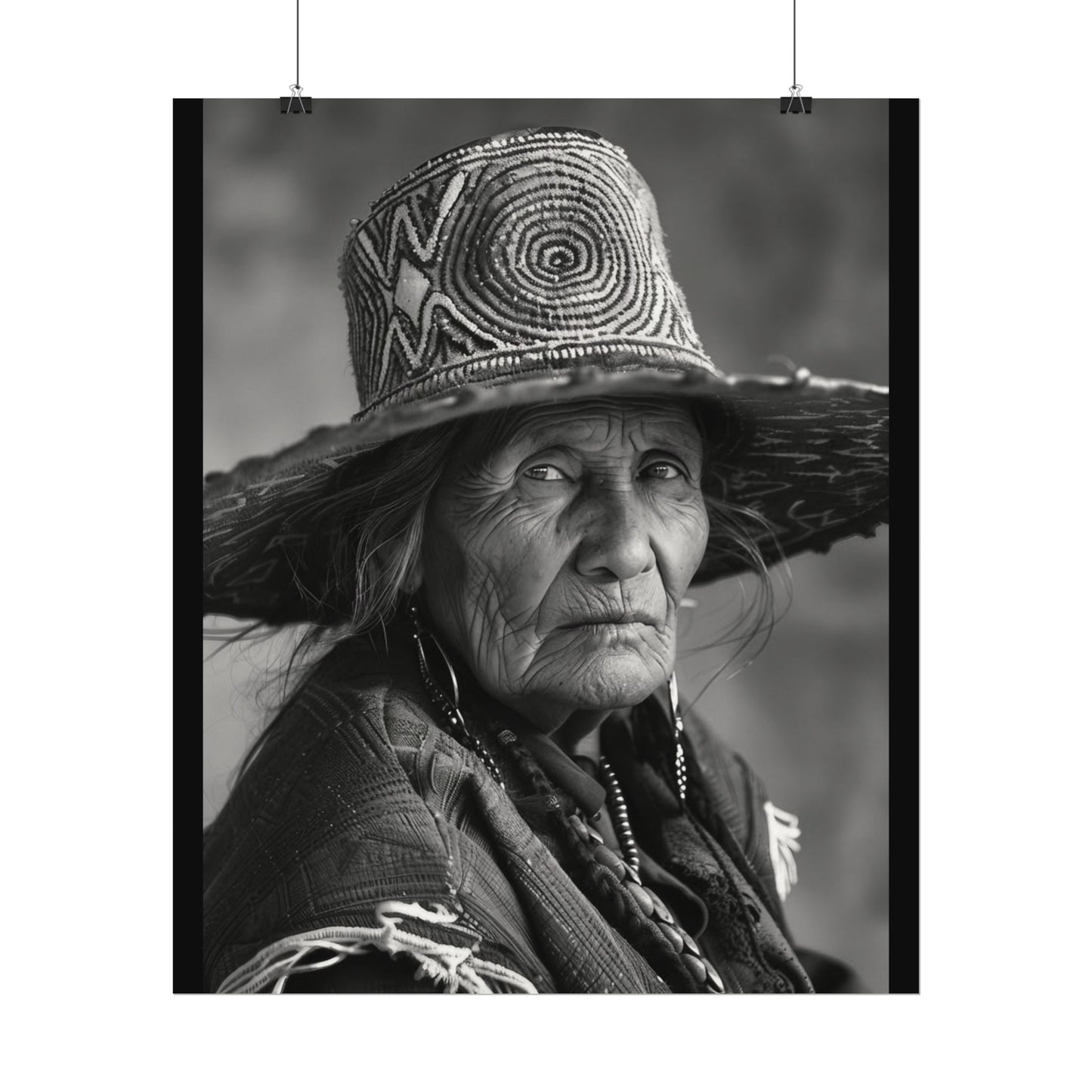 Eyes Of The Ancestors – Western Textured Watercolor Matte Posters