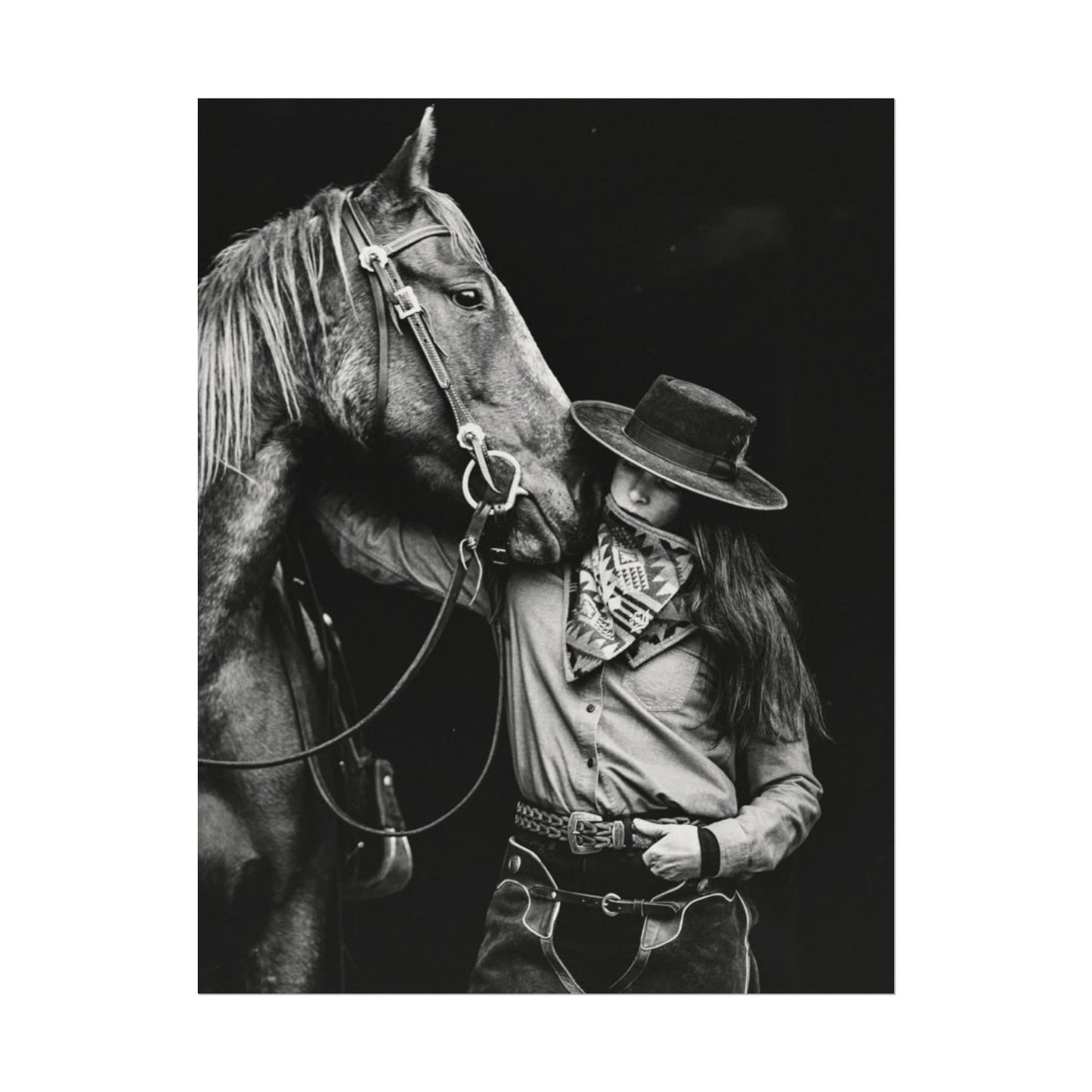 A Whisper Between Friends  – Western Textured Watercolor Matte Posters