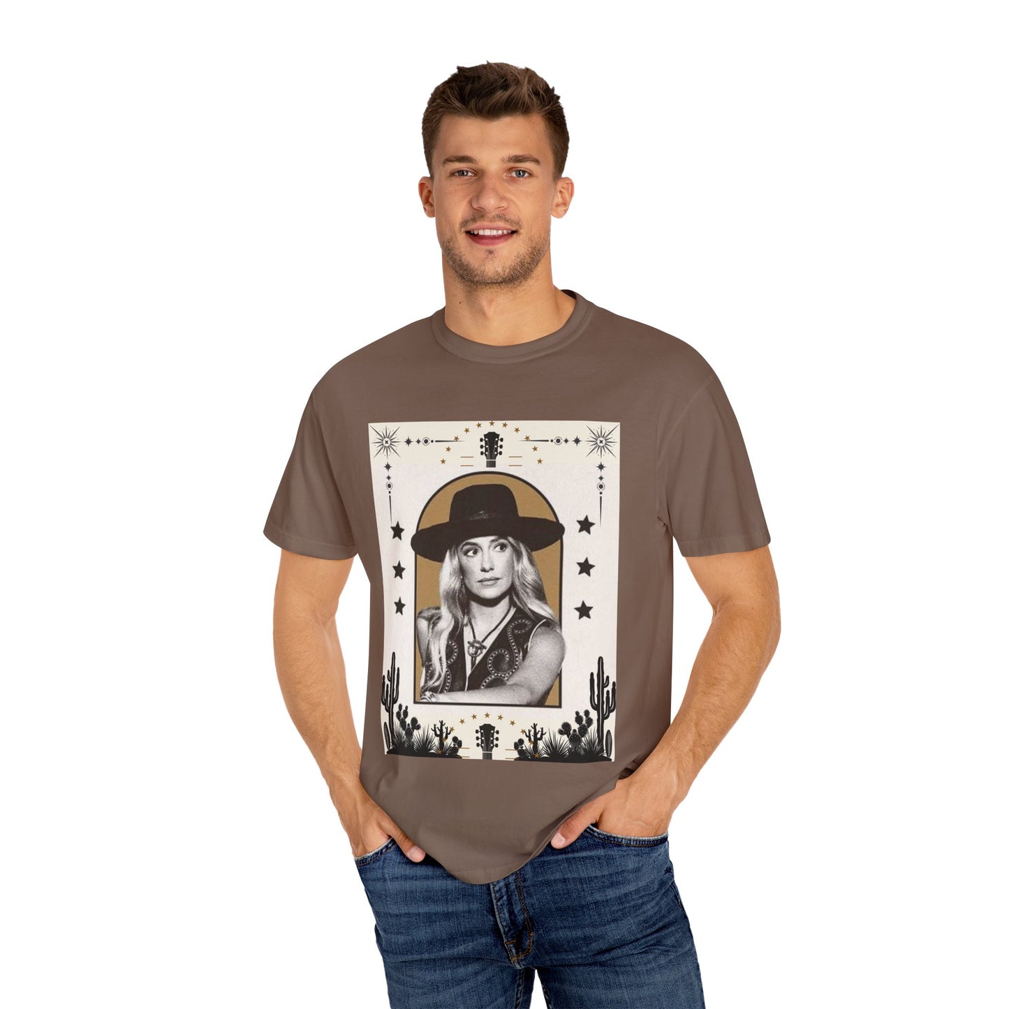 Desert Vibes Graphic Lainey T-Shirt, Boho Style Tee, Music Lover Shirt, Unisex Vintage Tee, Perfect Gift for Festivals & Concerts