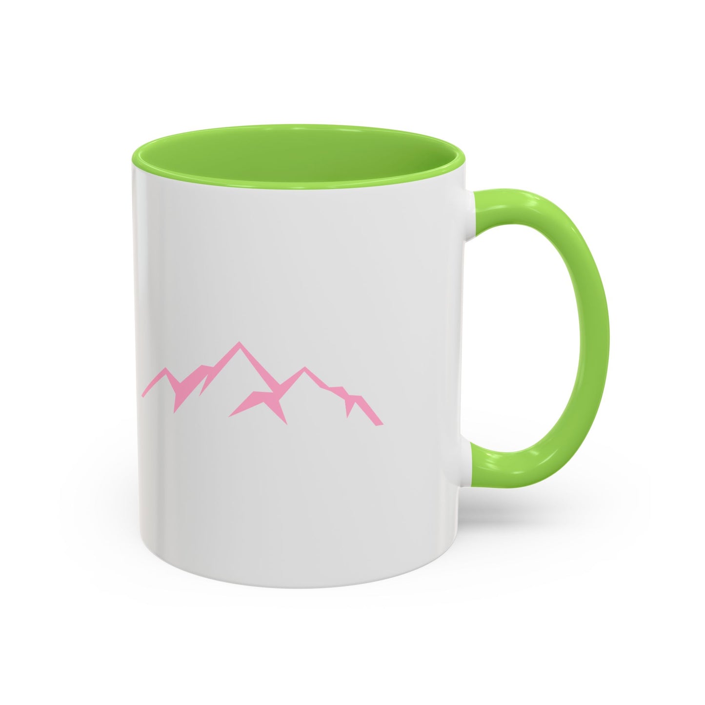 Mountain Vibes Mug | Colorful Coffee Mug | Artistic Drinkware | Gift for Nature Lovers | Hiking, Adventure, Pink Mountains
