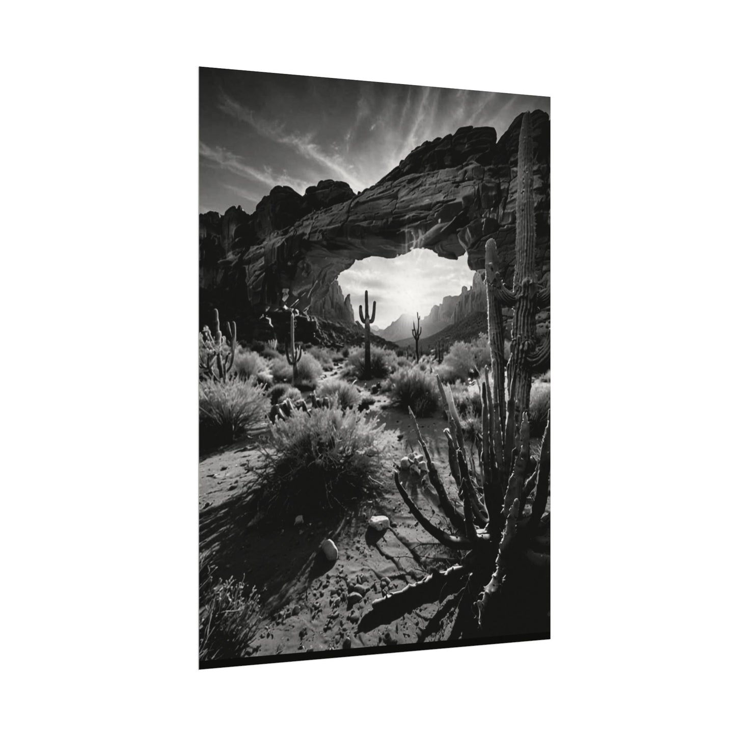 Desert Mornings – Western Textured Watercolor Matte Posters