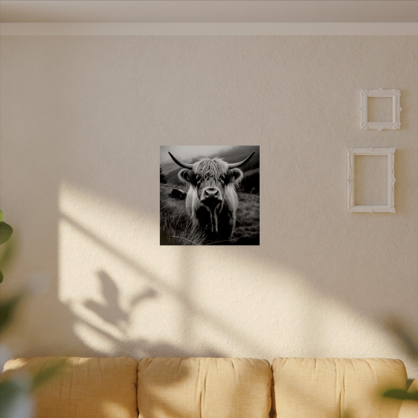 The Horned Guard – Western Textured Watercolor Matte Posters