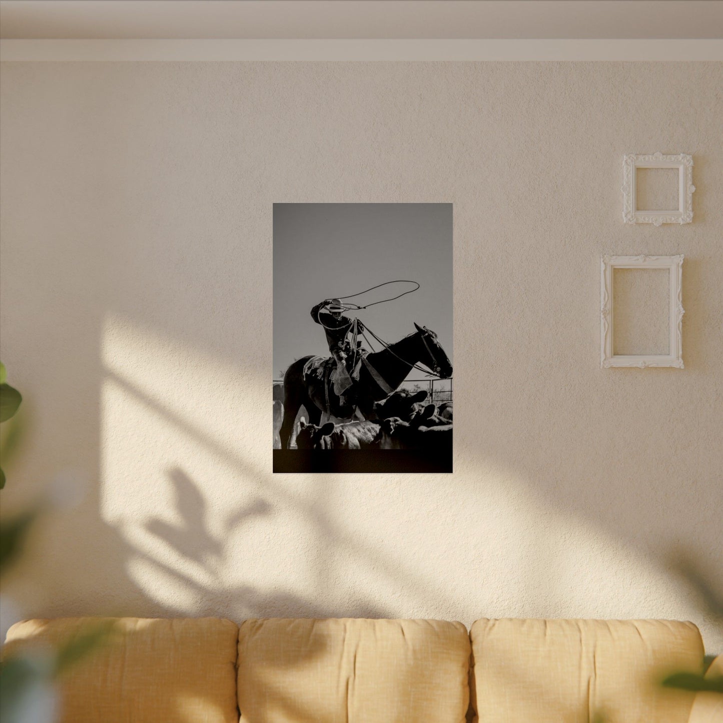 Cowboy Up – Western Textured Watercolor Matte Posters