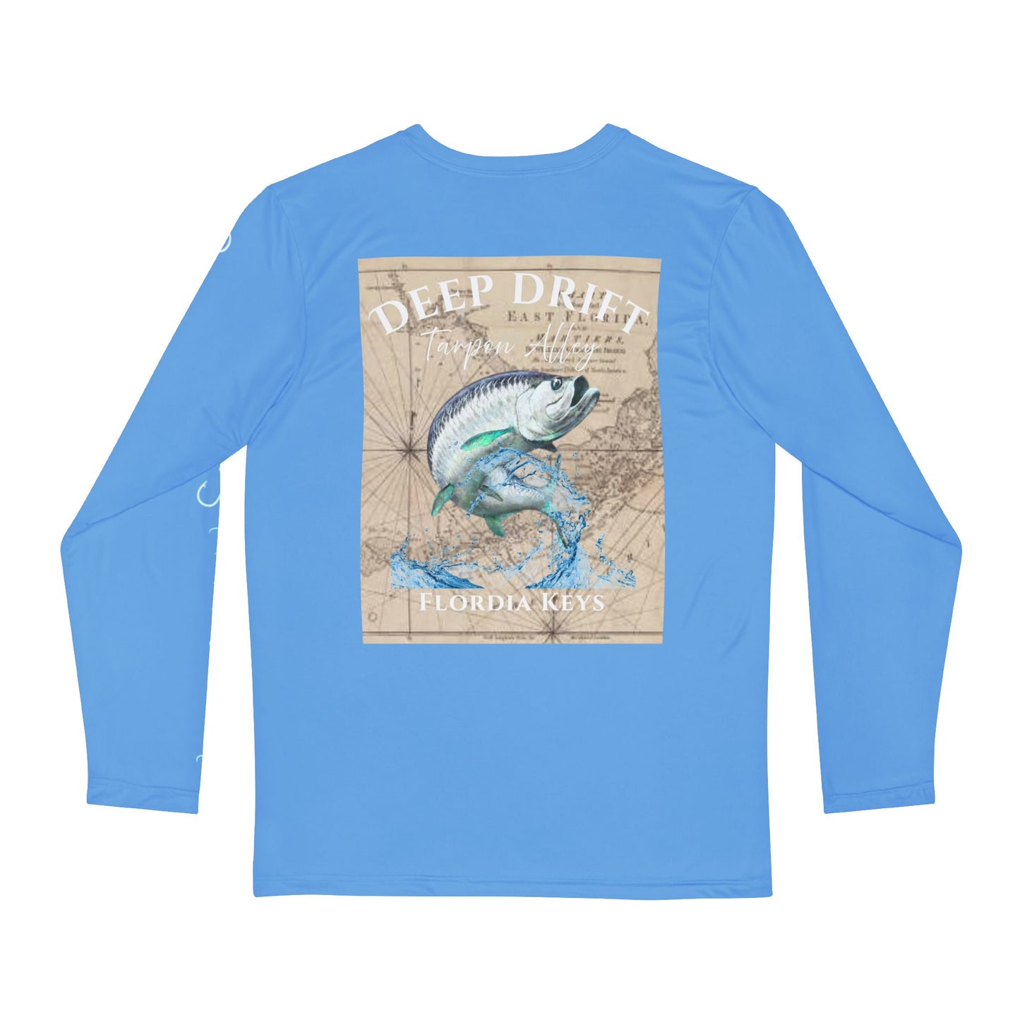 Deep Drift Men's Long Sleeve Shirt, Fisherman Apparel, Summer Clothing, Beachwear, Outdoor Adventure Shirt