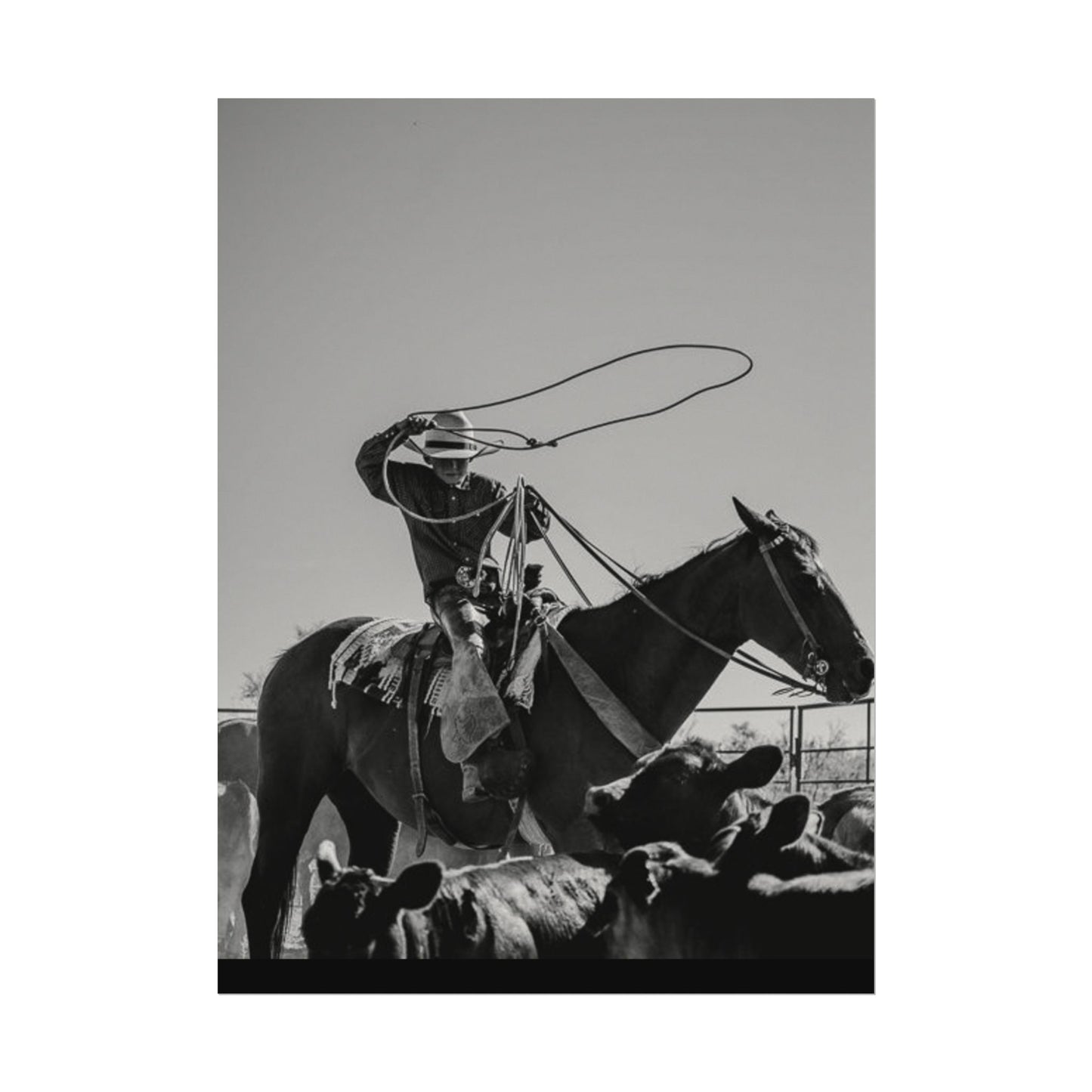 Cowboy Up – Western Textured Watercolor Matte Posters