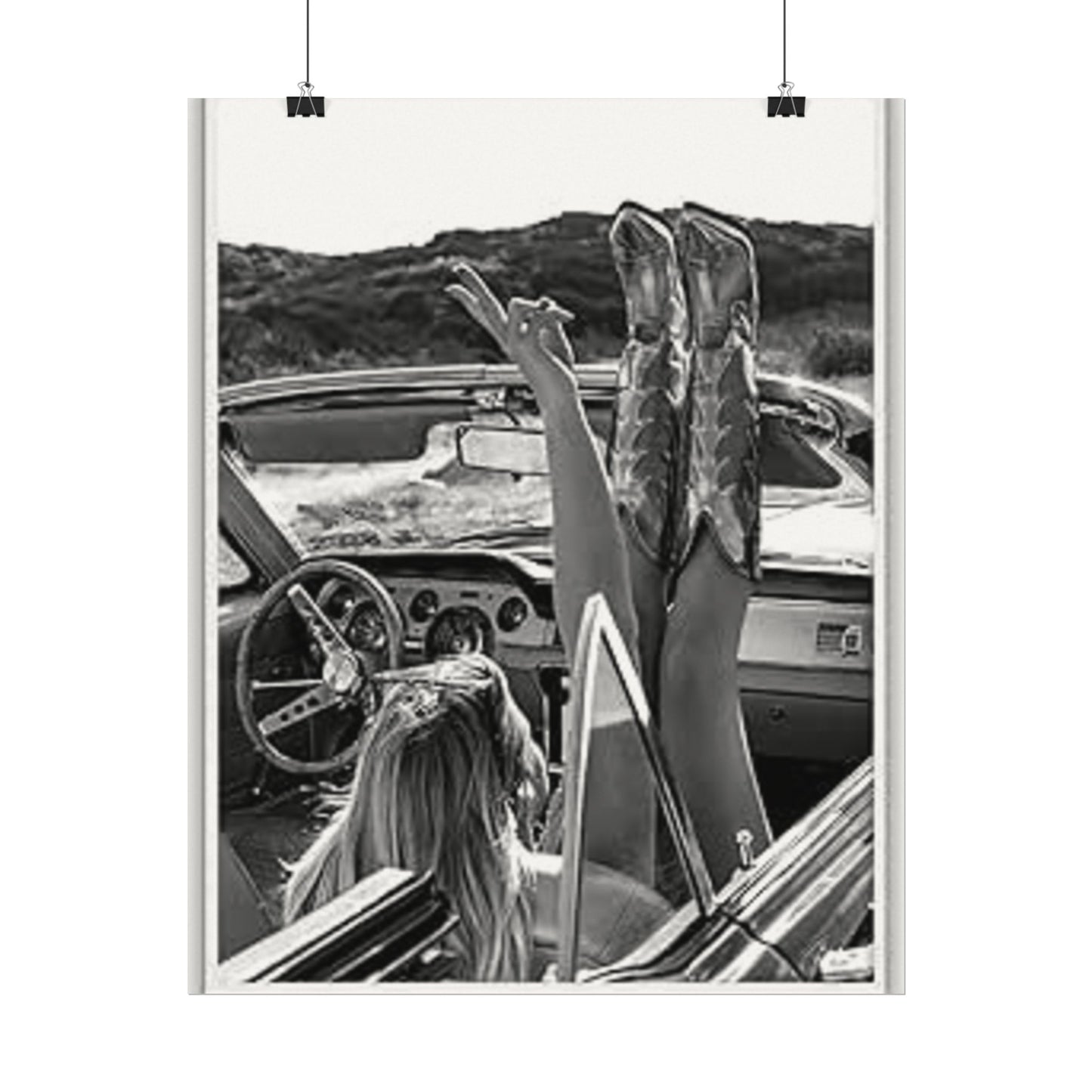 Wild At Heart – Western Textured Watercolor Matte Posters