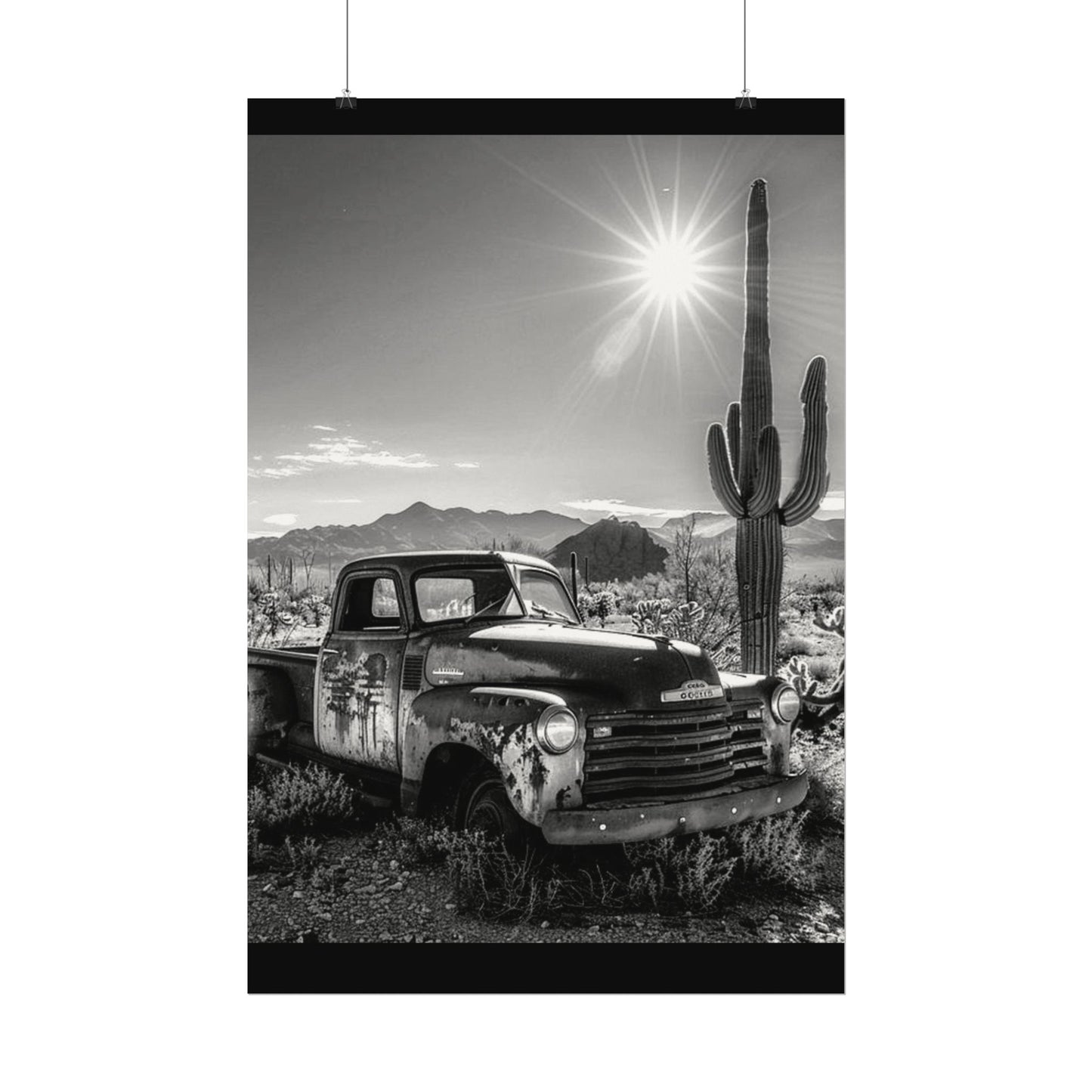 Deserted Wasteland – Western Textured Watercolor Matte Posters