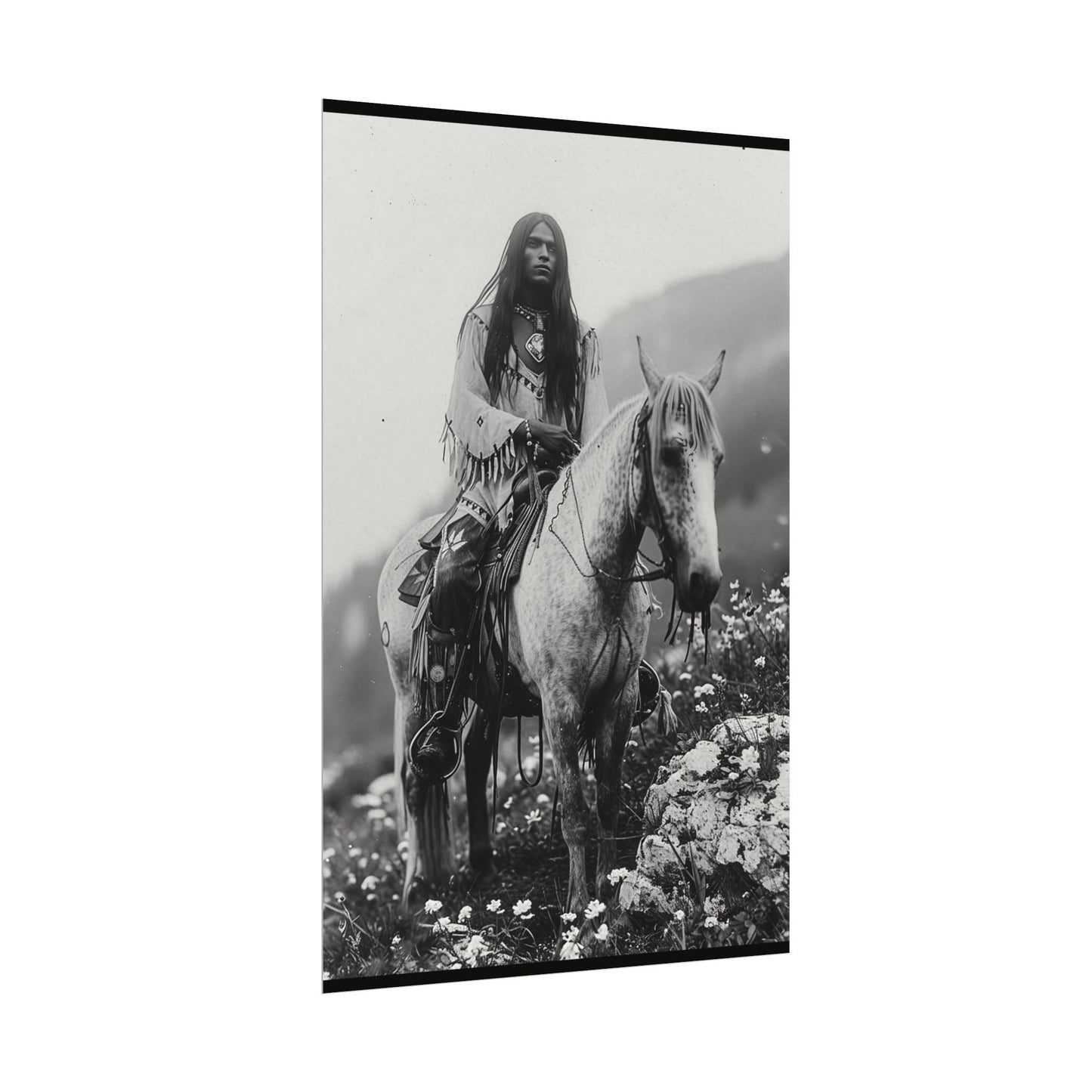 Ancestors Horizon – Western Textured Watercolor Matte Posters