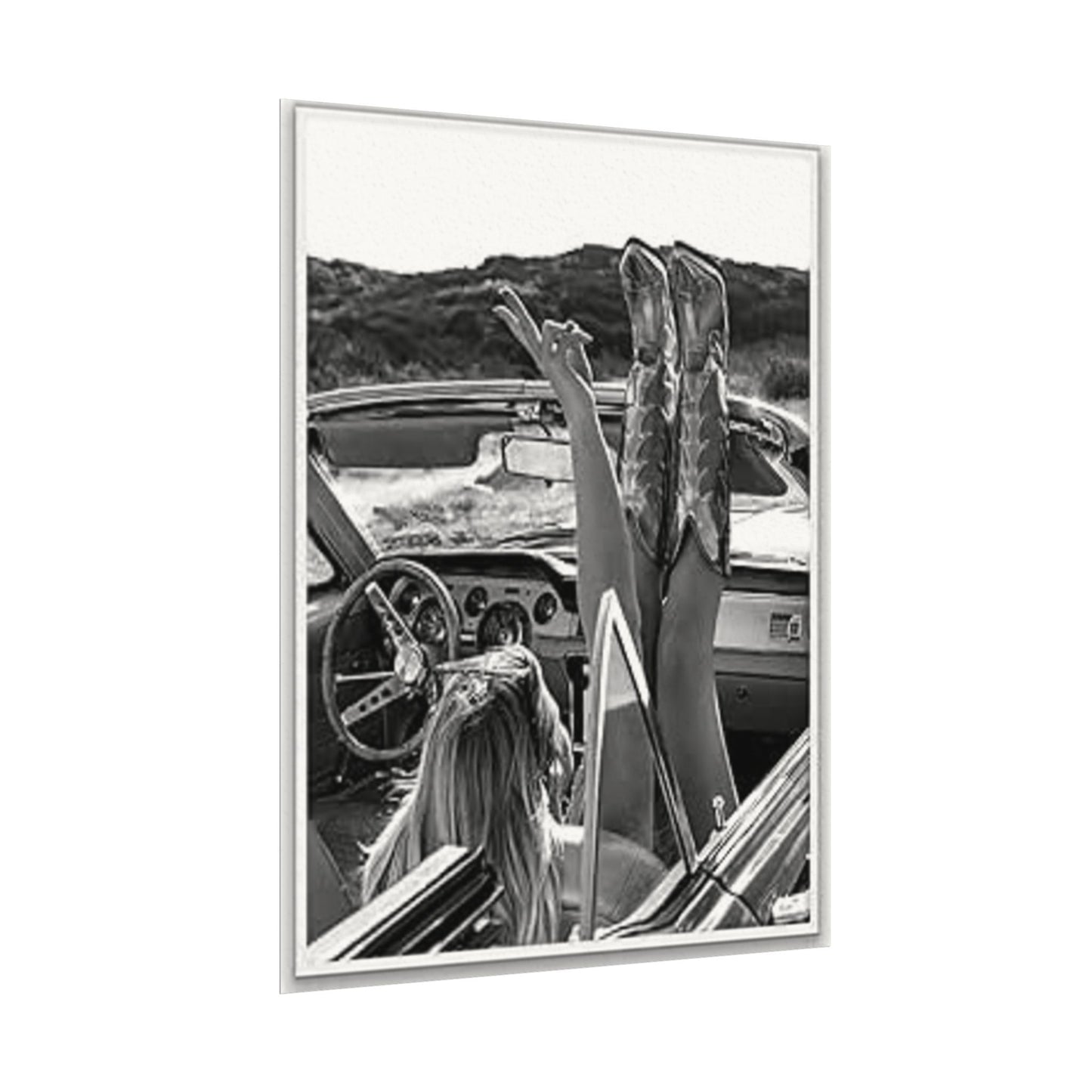 Wild At Heart – Western Textured Watercolor Matte Posters