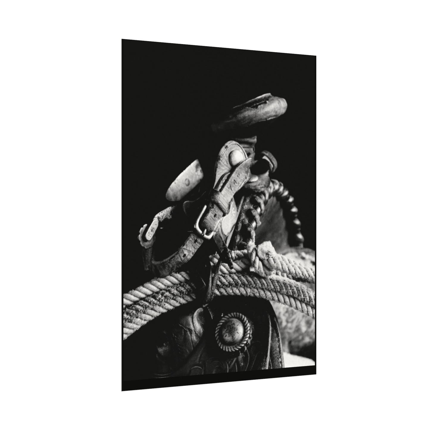 Saddle Up – Western Textured Watercolor Matte Posters