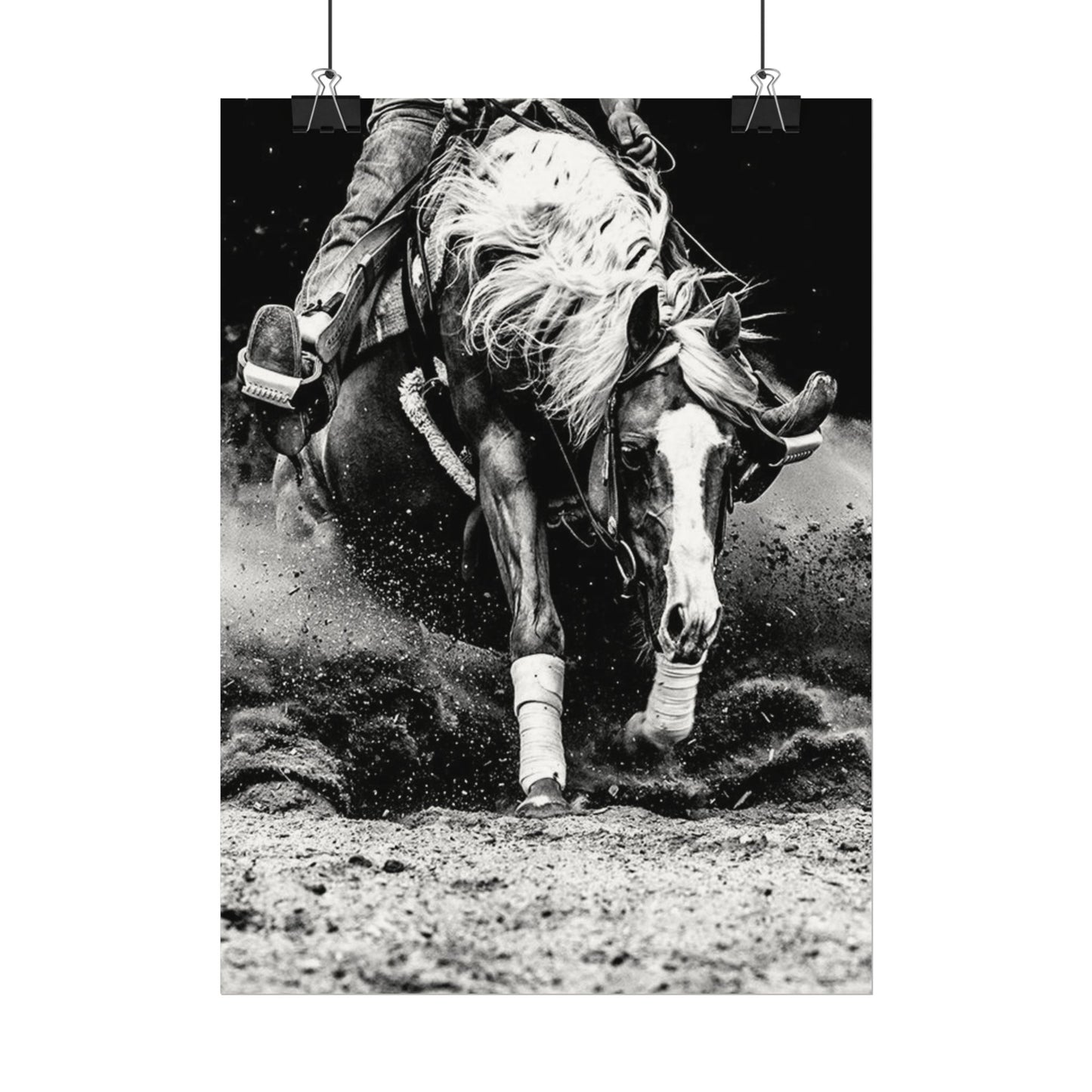 Burning The Barrel – Western Textured Watercolor Matte Posters