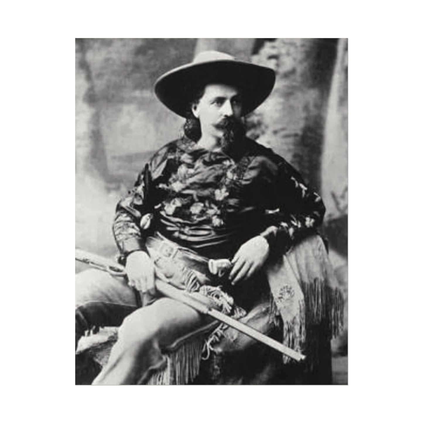 Wild Bill – Western Textured Watercolor Matte Posters