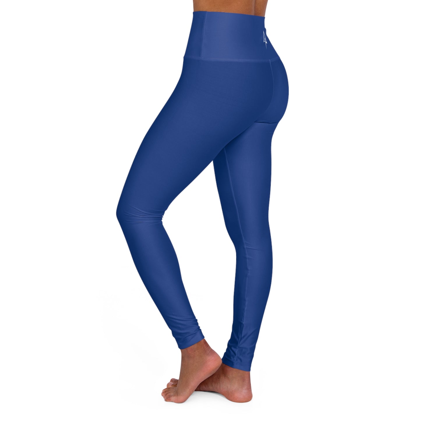 Deep Blue High Waisted Yoga Leggings - Purple, Comfortable Activewear, Fitness Pants, Ideal for Gym, Yoga, and Weekend Brunch