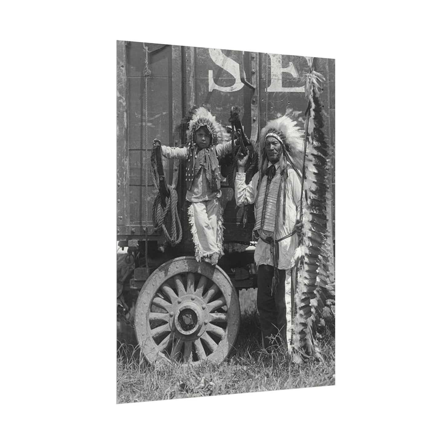 Small Hamds Big Spirit – Western Textured Watercolor Matte Posters