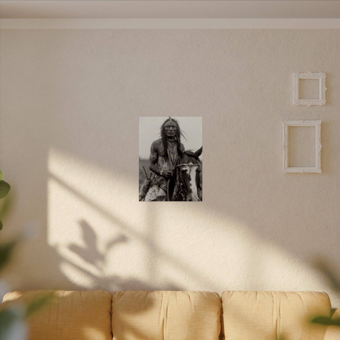 Spirit In The Saddle– Western Textured Watercolor Matte Posters