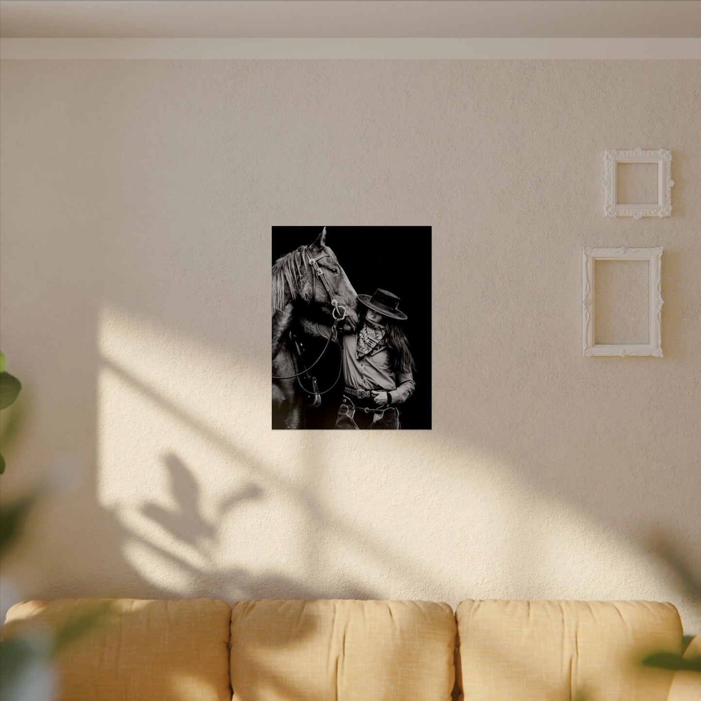 A Whisper Between Friends  – Western Textured Watercolor Matte Posters