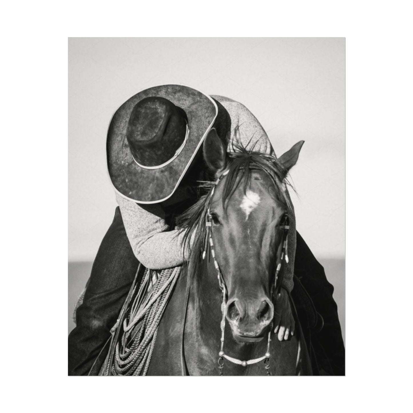 Where The Trail Ends – Western Textured Watercolor Matte Posters