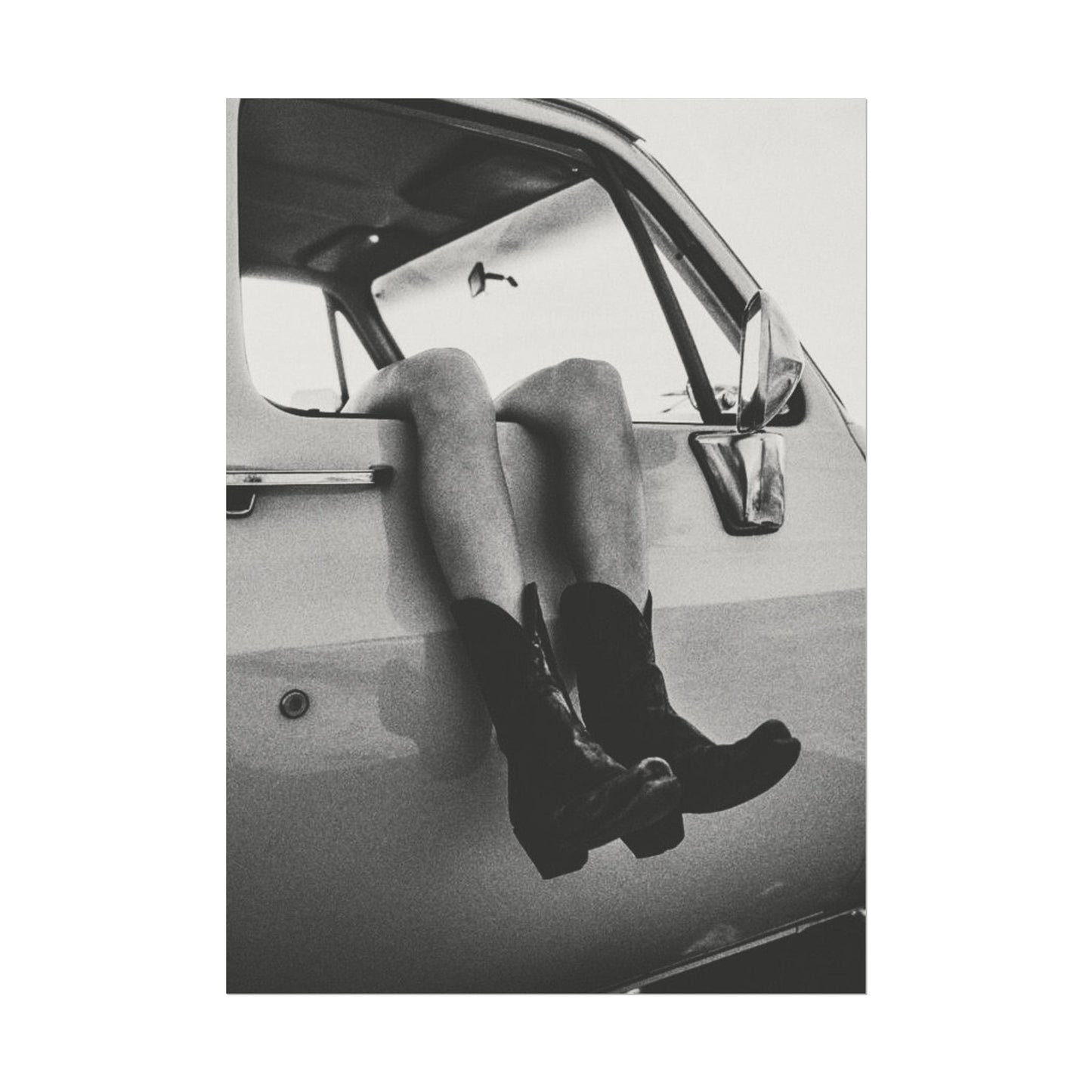 Kick'n Off The Dust— Saddle Up Western Textured Watercolor Matte Posters