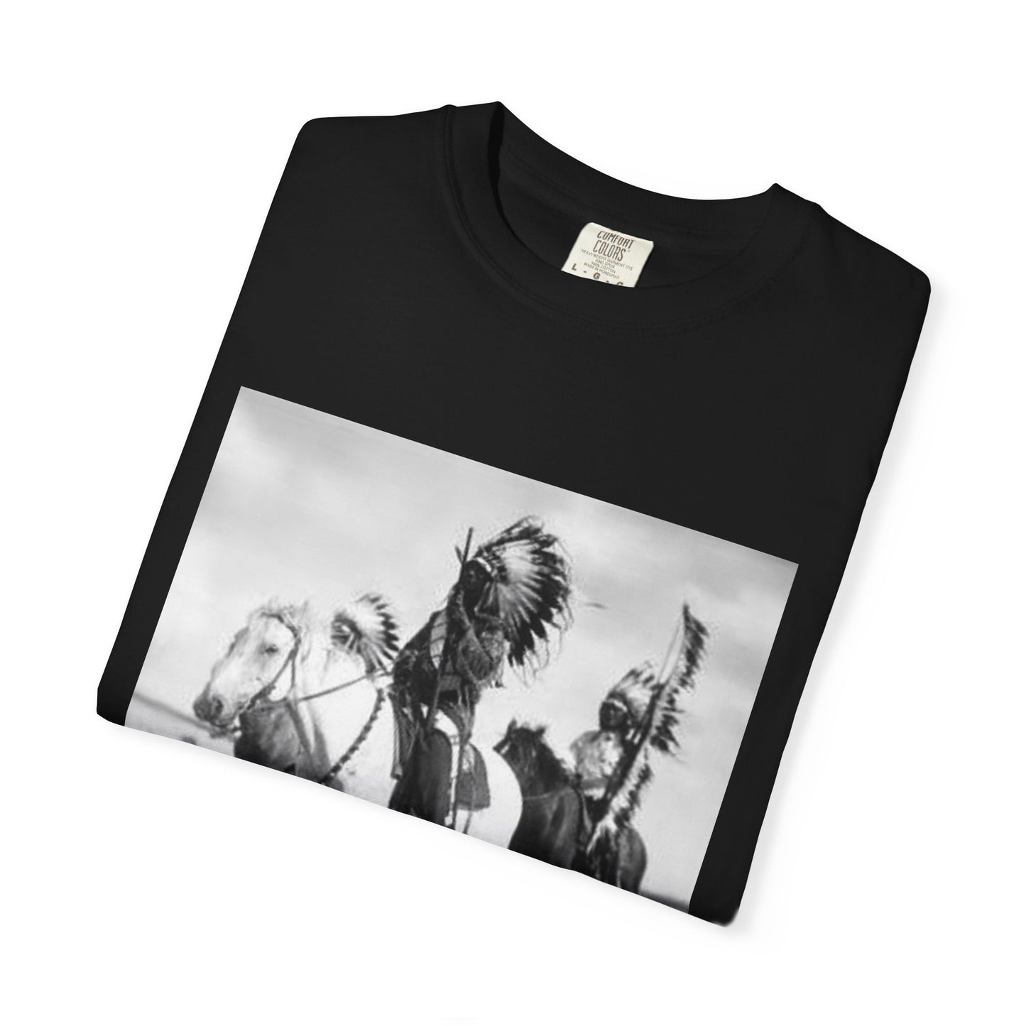 Vintage Native American Cowboys T-shirt, Unisex Garment-Dyed Tee, Bohemian Style, Retro Cowboy Fashion, Outdoor Adventure Wear