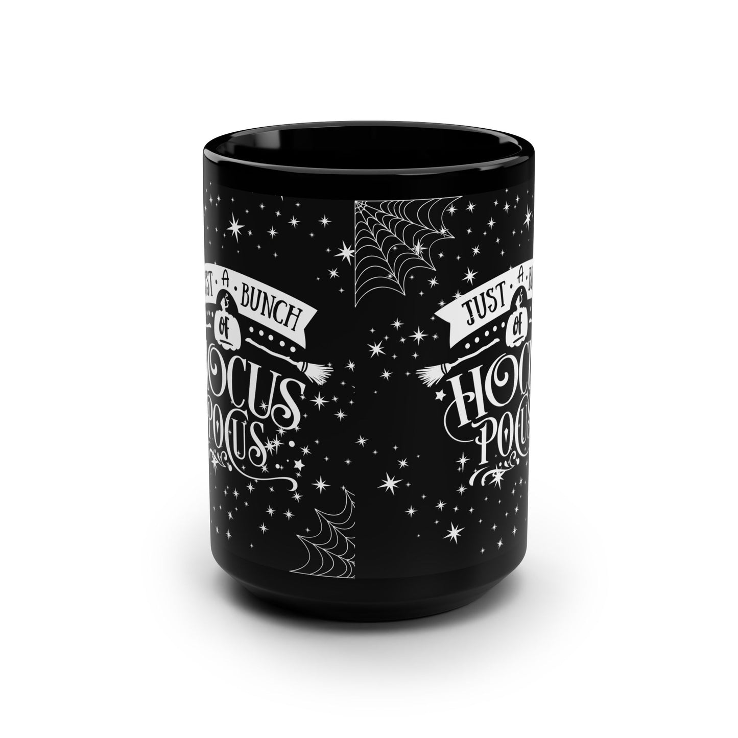 Spooky Vibes Black Mug, Perfect for Halloween Coffee Lovers, Witchcraft Gift, Hocus Pocus Theme, Cozy Fall Decor, 15oz